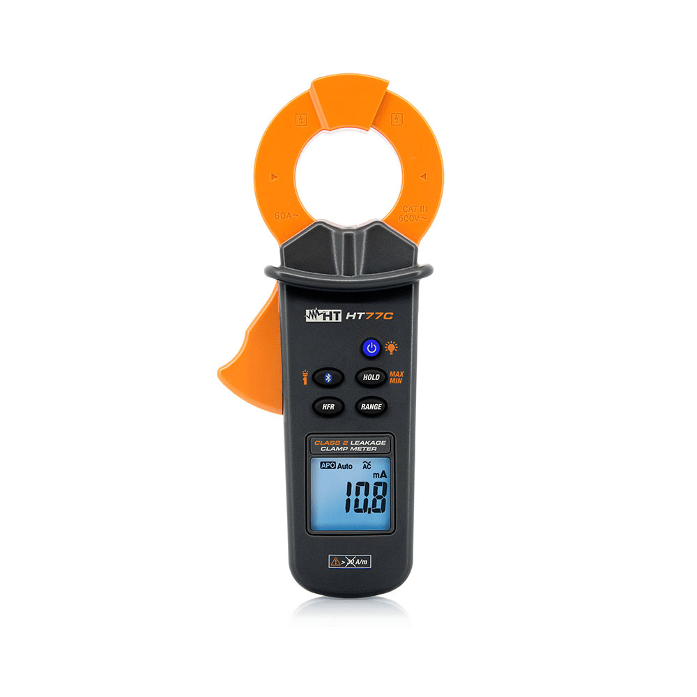 HT77C AC clamp meter for measuring leakage currents from 10µA to 60A