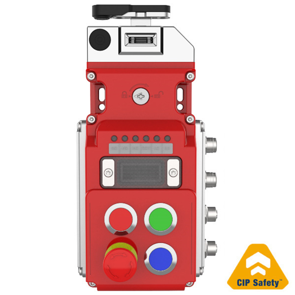 UGB-NET Gate Box in Red Die Cast with Integrated CIP Safety