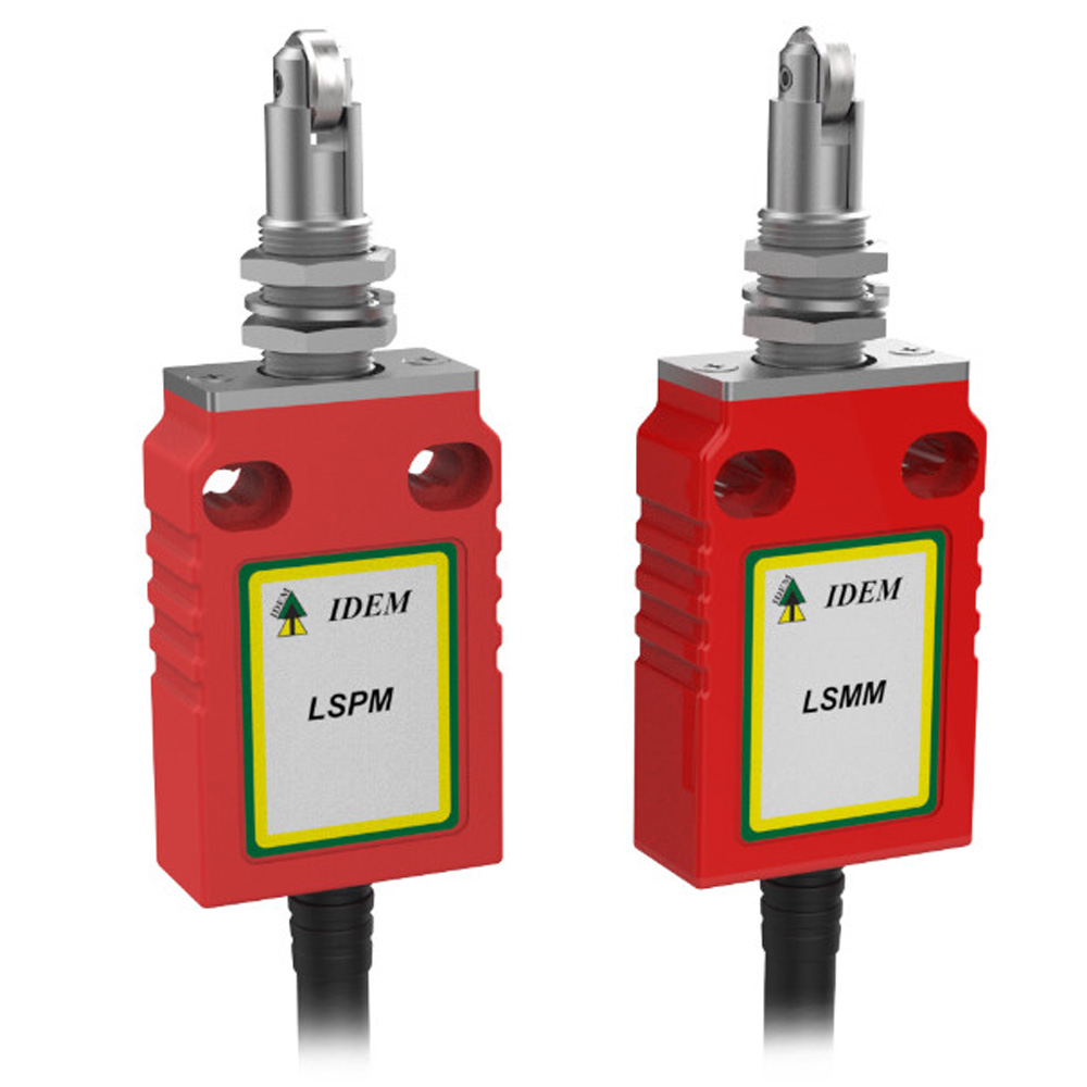 LSPM / LSMM: Mini Safety Limit Switch with Panel Mount Cross Roller Plunger