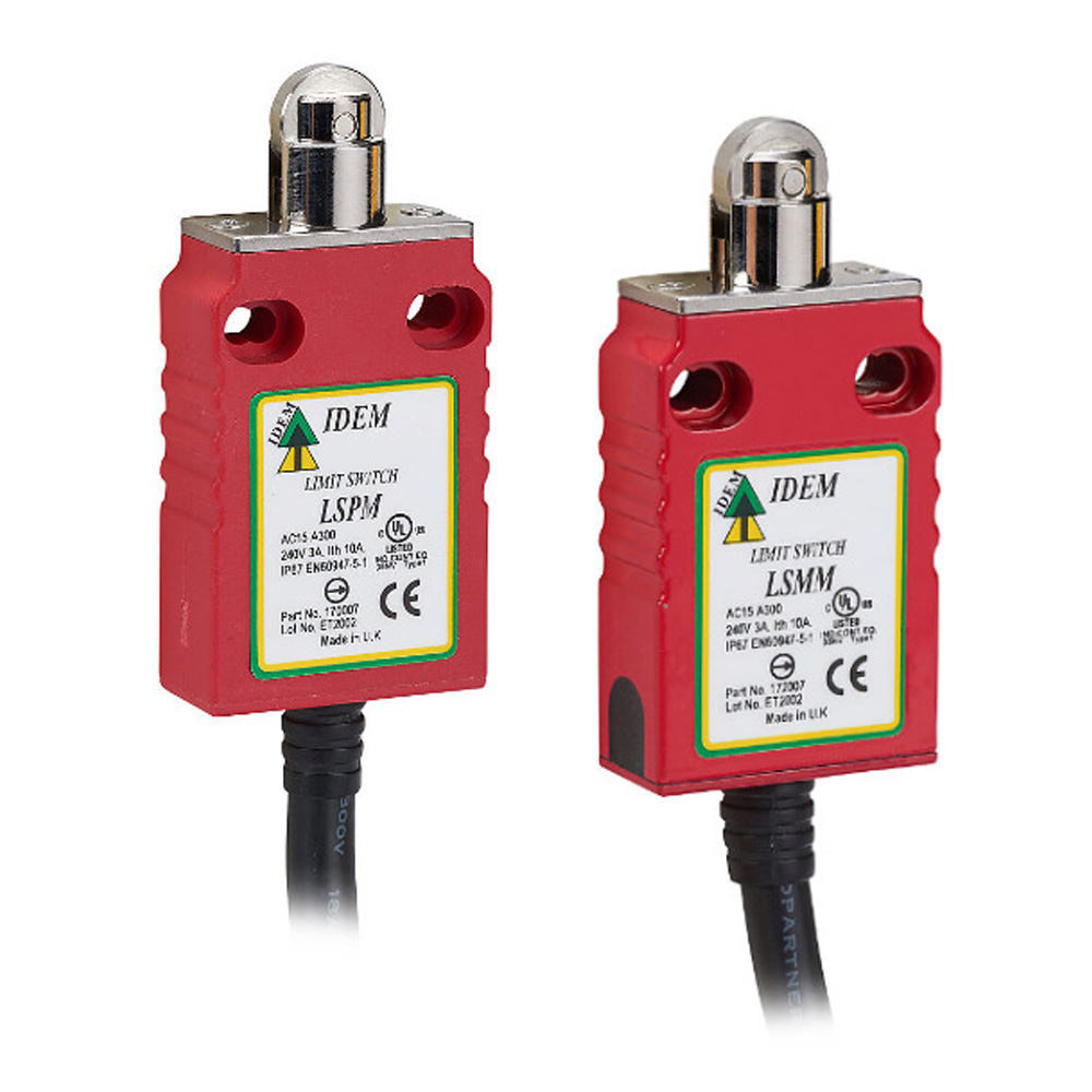 LSPM / LSMM: Miniature Safety Limit Switches with Roller Plunger