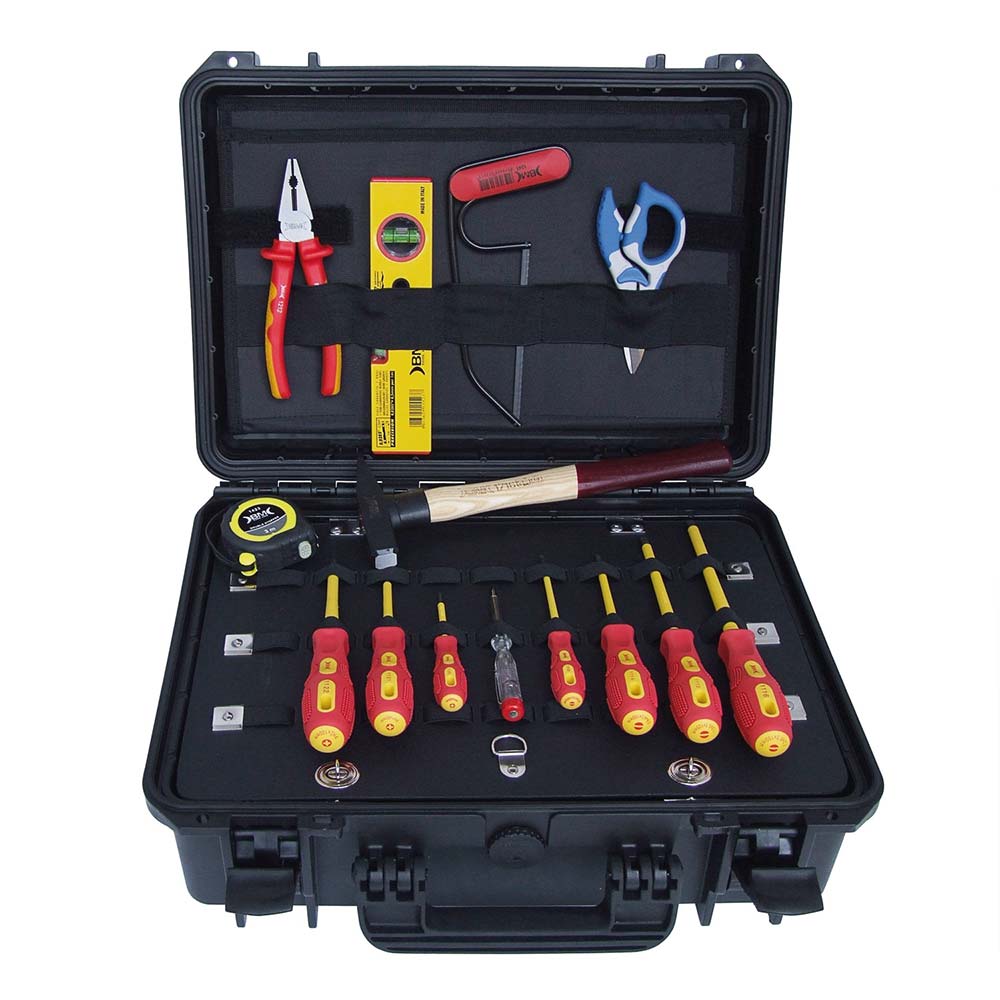 WATERPROOF CASE + TOOL SET (14 PCS)