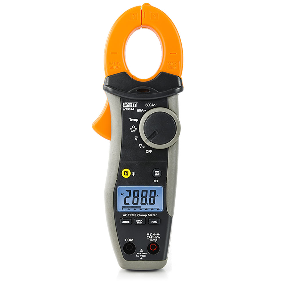 HT9014 - Professional clamp meter AC 600A TRMS, CAT IV 600V