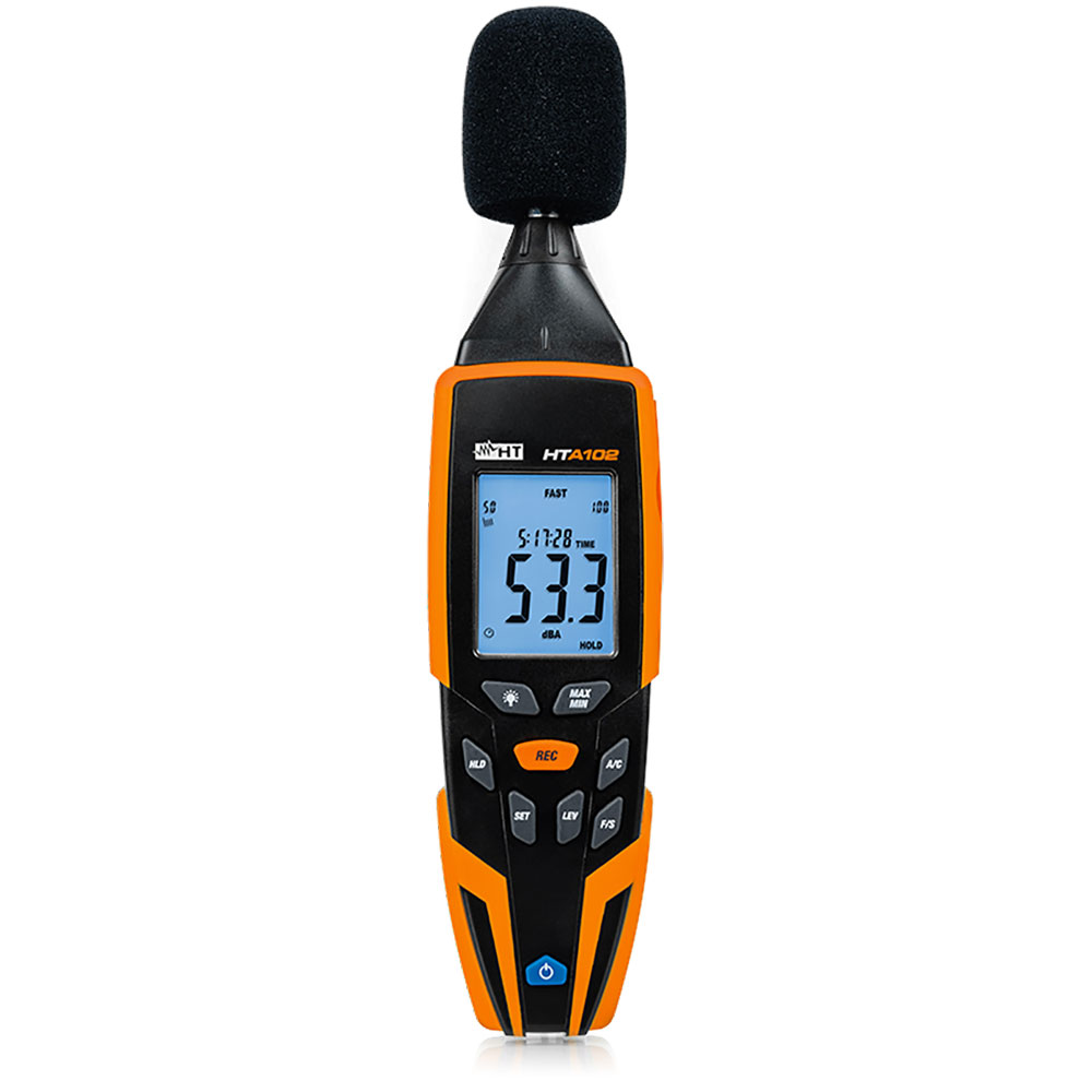 HTA102 - Sound level meter class 2 with calibrator and PC connection